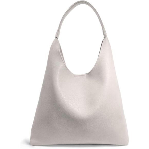 Hobo Bags Soft Vegan Leather White